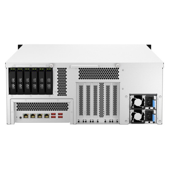 QNAP TS-H3087XU-RP NAS Rack (4 U) Ethernet/LAN Noir, Blanc E-2378