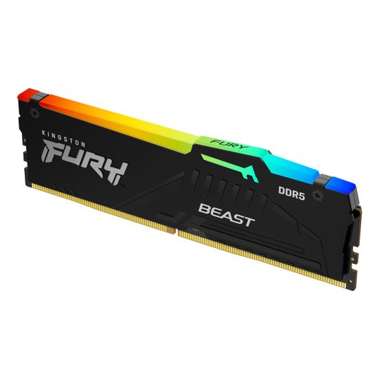 Kingston Technology FURY Beast RGB module de mémoire 16 Go 1 x 16 Go DDR5 5200 MHz
