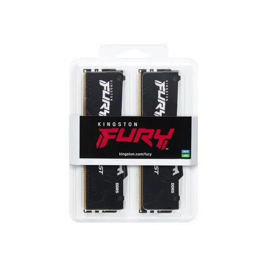 Kingston Technology FURY Beast RGB module de mémoire 32 Go 2 x 16 Go DDR5 5600 MHz Kingston Technology FURY Beast RGB module de mémoire 32 Go 2 x 16 Go DDR5 5600 MHz