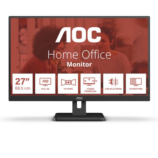 AOC 27E3UM 68,6 cm (27") 1920 x 1080 pixels Full HD Noir