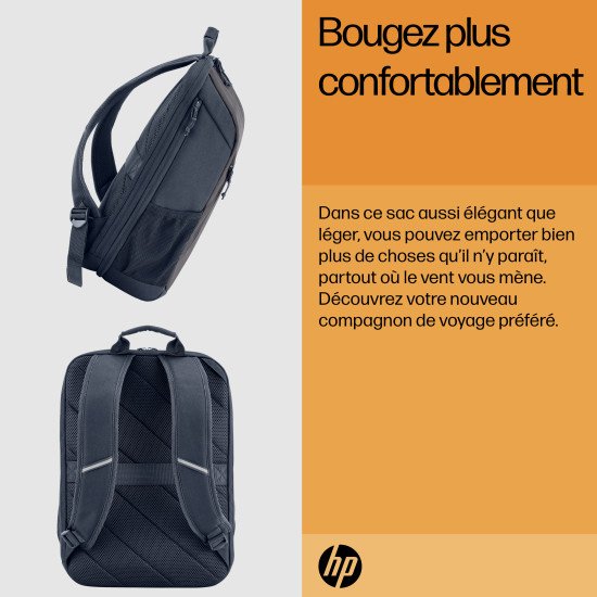 HP Sac à dos pour ordinateur portable Travel 18 litres 15,6 pouces, gris fer