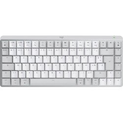 Logitech MX Mini Mechanical for Mac clavier Bluetooth AZERTY Français Gris, Blanc