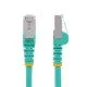 StarTech.com Câble Ethernet CAT6a 3m - Low Smoke Zero Halogen (LSZH) - 10 Gigabit 500MHz 100W PoE RJ45 S/FTP Cordon de Raccordement Réseau Snagless Turquoise avec Décharge de Tension StarTech.com Câble Ethernet CAT6a 3m - Low Smoke Zero Halogen (LSZH) - 10 Gigabit 500MHz 100W PoE RJ45 S/FTP Cordon de Raccordement Réseau Snagless Turquoise avec Décharge de Tension