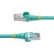 StarTech.com Câble Ethernet CAT6a 5m - Low Smoke Zero Halogen (LSZH) - 10 Gigabit 500MHz 100W PoE RJ45 S/FTP Cordon de Raccordement Réseau Snagless Turquoise avec Décharge de Tension