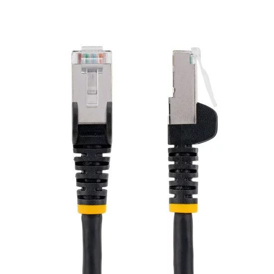 StarTech.com Câble Ethernet CAT6a 7,5m - Low Smoke Zero Halogen (LSZH) - 10 Gigabit 500MHz 100W PoE RJ45 S/FTP Cordon de Raccordement Réseau Snagless Noir avec Décharge de Tension StarTech.com Câble Ethernet CAT6a 7,5m - Low Smoke Zero Halogen (LSZH) - 10 Gigabit 500MHz 100W PoE RJ45 S/FTP Cordon de Raccordement Réseau Snagless Noir avec Décharge de Tension