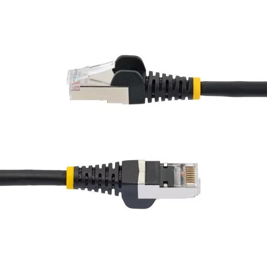 StarTech.com Câble Ethernet CAT6a 7,5m - Low Smoke Zero Halogen (LSZH) - 10 Gigabit 500MHz 100W PoE RJ45 S/FTP Cordon de Raccordement Réseau Snagless Noir avec Décharge de Tension StarTech.com Câble Ethernet CAT6a 7,5m - Low Smoke Zero Halogen (LSZH) - 10 Gigabit 500MHz 100W PoE RJ45 S/FTP Cordon de Raccordement Réseau Snagless Noir avec Décharge de Tension