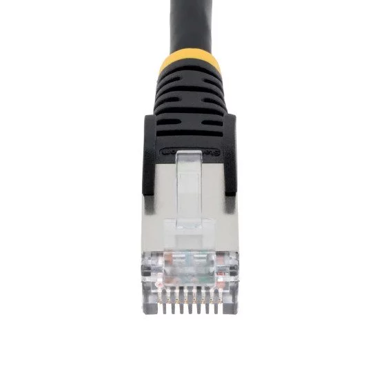StarTech.com Câble Ethernet CAT6a 7,5m - Low Smoke Zero Halogen (LSZH) - 10 Gigabit 500MHz 100W PoE RJ45 S/FTP Cordon de Raccordement Réseau Snagless Noir avec Décharge de Tension StarTech.com Câble Ethernet CAT6a 7,5m - Low Smoke Zero Halogen (LSZH) - 10 Gigabit 500MHz 100W PoE RJ45 S/FTP Cordon de Raccordement Réseau Snagless Noir avec Décharge de Tension