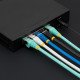 StarTech.com Câble Ethernet CAT6a 3m - Low Smoke Zero Halogen (LSZH) - 10 Gigabit 500MHz 100W PoE RJ45 S/FTP Cordon de Raccordement Réseau Snagless Bleu avec Décharge de Tension