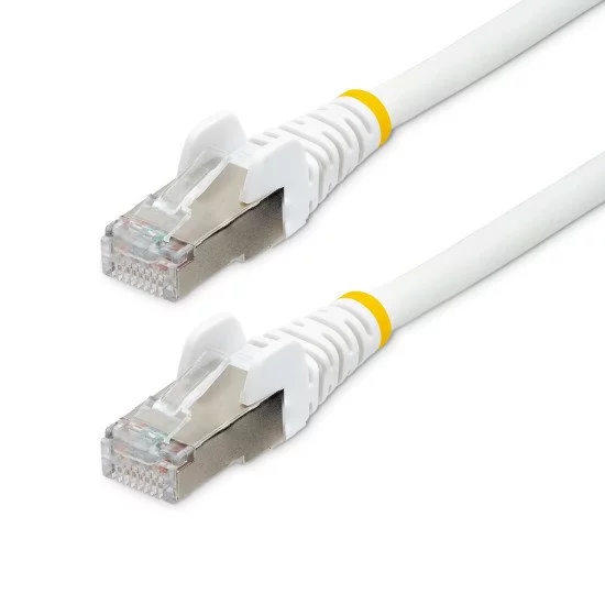 StarTech.com Câble Ethernet CAT6a 1m - Low Smoke Zero Halogen (LSZH) - 10 Gigabit 500MHz 100W PoE RJ45 S/FTP Cordon de Raccordement Réseau Snagless Blanc avec Décharge de Tension StarTech.com Câble Ethernet CAT6a 1m - Low Smoke Zero Halogen (LSZH) - 10 Gigabit 500MHz 100W PoE RJ45 S/FTP Cordon de Raccordement Réseau Snagless Blanc avec Décharge de Tension