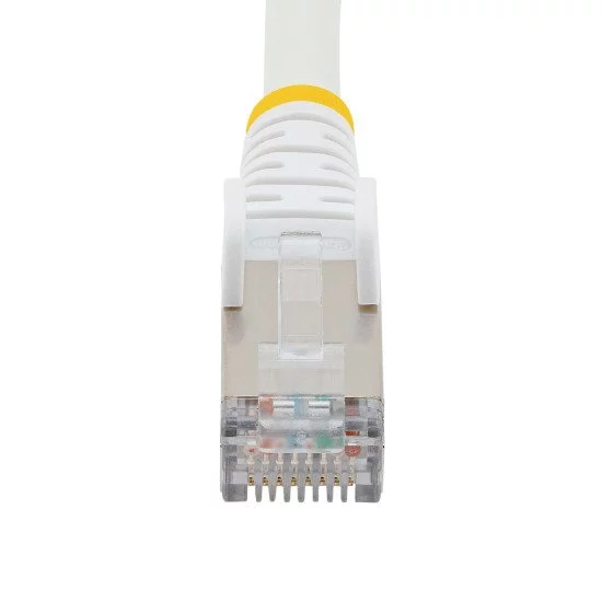 StarTech.com Câble Ethernet CAT6a 1m - Low Smoke Zero Halogen (LSZH) - 10 Gigabit 500MHz 100W PoE RJ45 S/FTP Cordon de Raccordement Réseau Snagless Blanc avec Décharge de Tension StarTech.com Câble Ethernet CAT6a 1m - Low Smoke Zero Halogen (LSZH) - 10 Gigabit 500MHz 100W PoE RJ45 S/FTP Cordon de Raccordement Réseau Snagless Blanc avec Décharge de Tension