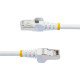 StarTech.com Câble Ethernet CAT6a 5m - Low Smoke Zero Halogen (LSZH) - 10 Gigabit 500MHz 100W PoE RJ45 S/FTP Cordon de Raccordement Réseau Snagless Blanc avec Décharge de Tension