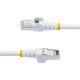 StarTech.com Câble Ethernet CAT6a 1,5m - Low Smoke Zero Halogen (LSZH) - 10 Gigabit 500MHz 100W PoE RJ45 S/FTP Cordon de Raccordement Réseau Snagless Blanc avec Décharge de Tension