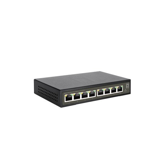 LevelOne GES-2108 commutateur réseau Géré L2 Gigabit Ethernet (10/100/1000) Noir