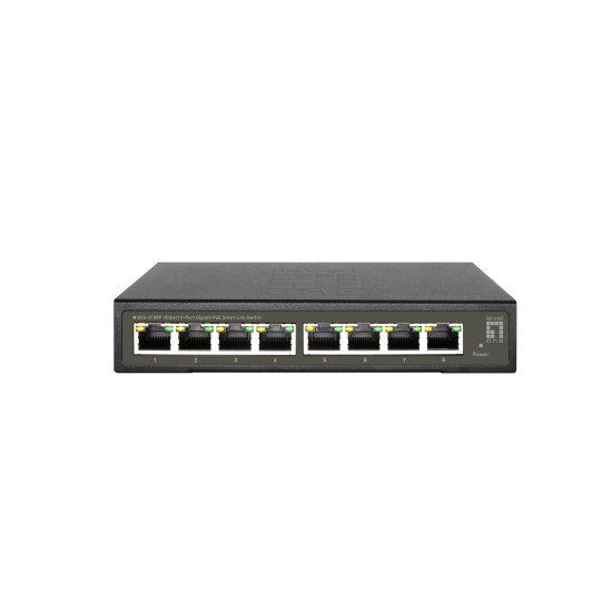 LevelOne GES-2108P commutateur réseau Géré L2 Gigabit Ethernet (10/100/1000) Connexion Ethernet POE Noir