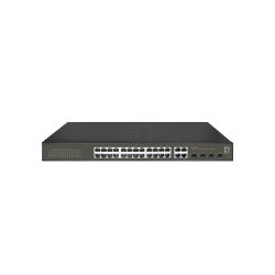 LevelOne GES-2128P commutateur réseau Géré L2 Gigabit Ethernet (10/100/1000) Connexion Ethernet POE Noir
