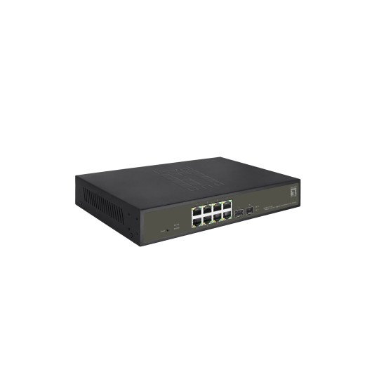 LevelOne GES-2110P commutateur réseau Géré L2 Gigabit Ethernet (10/100/1000) Connexion Ethernet POE Noir