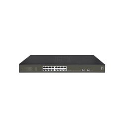 LevelOne GES-2118P commutateur réseau Géré L2 Gigabit Ethernet (10/100/1000) Connexion Ethernet POE Noir