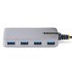 StarTech.com Hub USB-C à 4 Ports - 4x USB-A, 5Gbps - Alimenté par Bus - Hub USB 3.0 avec Câble de 30 cm - Mini Hub USB Type-C - Hub USB de Bureau, USB C vers USB A