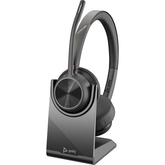 POLY Voyager 4320 USB-C Headset with charge stand