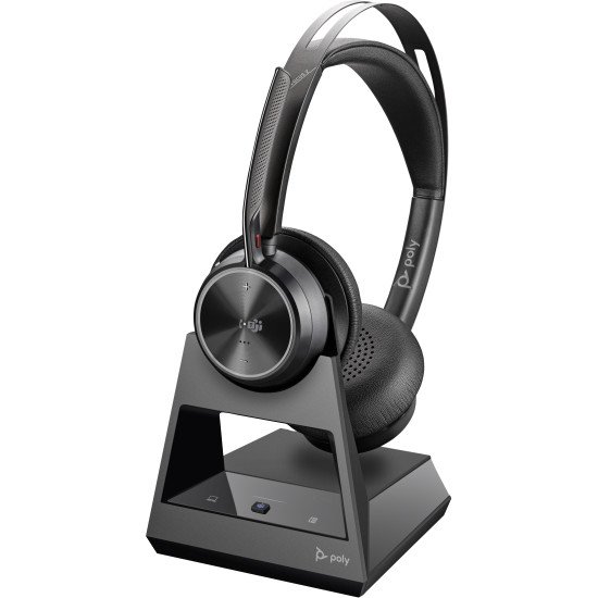 POLY Micro-casque VFOCUS2-M USB-C certifié Microsoft Teams avec socle de charge