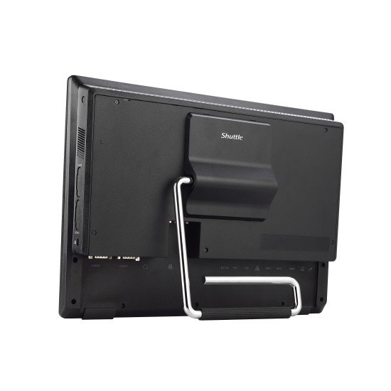 Shuttle All-In-One Barebone P52U, 15,6" Multi-Touch-Screen, Celeron 5205U,Wifi, IP54, sans ventilateur, fonctionnement permanent 24h/24 et 7j/7 Shuttle All-In-One Barebone P52U, 15,6" Multi-Touch-Screen, Celeron 5205U,Wifi, IP54, sans ventilateur, fonctionnement permanent 24h/24 et 7j/7