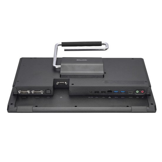 Shuttle All-In-One Barebone P52U, 15,6" Multi-Touch-Screen, Celeron 5205U,Wifi, IP54, sans ventilateur, fonctionnement permanent 24h/24 et 7j/7 Shuttle All-In-One Barebone P52U, 15,6" Multi-Touch-Screen, Celeron 5205U,Wifi, IP54, sans ventilateur, fonctionnement permanent 24h/24 et 7j/7