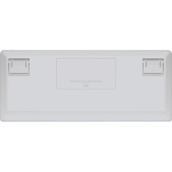 Logitech MX Mini Mechanical for Mac clavier Bureau Bluetooth QWERTZ Allemand Gris, Blanc