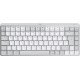 Logitech MX Mini Mechanical for Mac clavier Bureau Bluetooth QWERTZ Allemand Gris, Blanc