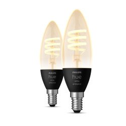 Philips Bougie - Ampoule connectée E14 - (pack de 2) Philips Bougie - Ampoule connectée E14 - (pack de 2)