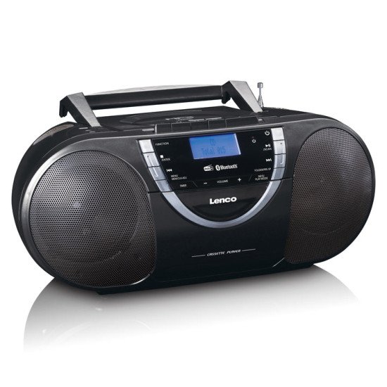 Lenco SCD-600 Noir, Argent Lecteur CD personnel