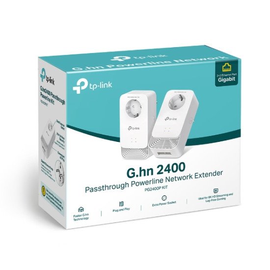 TP-Link PG2400P KIT Adaptateur réseau CPL 1428 Mbit/s Ethernet/LAN Blanc 2 pièce(s)