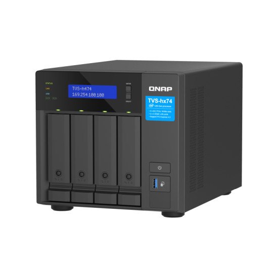 QNAP TVS-H474 NAS Tower Ethernet/LAN Noir G7400