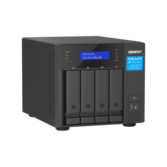 QNAP TVS-H474 NAS Tower Ethernet/LAN Noir G7400