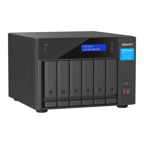QNAP TVS-H674 NAS Tower Ethernet/LAN Noir i5-12400 QNAP TVS-H674 NAS Tower Ethernet/LAN Noir i5-12400
