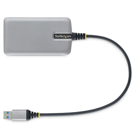 StarTech.com Hub USB 3 Ports - 3x Ports USB-A - Gigabit Ethernet (RJ45) - Mini Hub USB, USB 3.0 5Gbps - Alimentation par Bus - Hub USB pour PC Portable avec Câble de 30 cm - Adaptateur LAN USB - Répartiteur USB