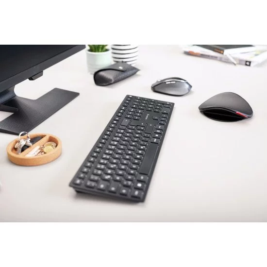 CHERRY KW 9100 SLIM clavier RF sans fil + Bluetooth AZERTY Français Noir CHERRY KW 9100 SLIM clavier RF sans fil + Bluetooth AZERTY Français Noir
