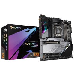 Gigabyte X670E AORUS MASTER (REV. 1.0) carte mère AMD X670 Emplacement AM5 ATX Gigabyte X670E AORUS MASTER (REV. 1.0) carte mère AMD X670 Emplacement AM5 ATX