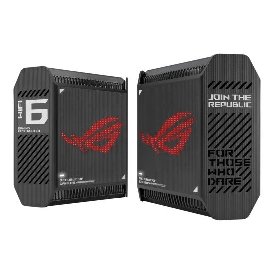 ASUS ROG Rapture GT6 (B-2-PK) Tri-bande (2,4 GHz / 5 GHz / 5 GHz) Wi-Fi 6 (802.11ax) Noir 4 Interne ASUS ROG Rapture GT6 (B-2-PK) Tri-bande (2,4 GHz / 5 GHz / 5 GHz) Wi-Fi 6 (802.11ax) Noir 4 Interne