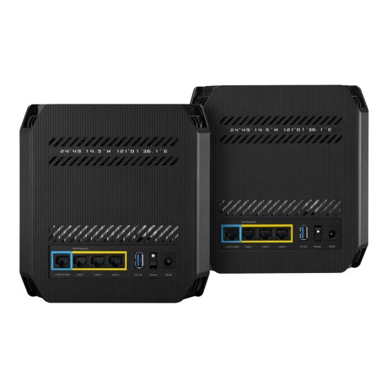 ASUS ROG Rapture GT6 (B-2-PK) Tri-bande (2,4 GHz / 5 GHz / 5 GHz) Wi-Fi 6 (802.11ax) Noir 4 Interne ASUS ROG Rapture GT6 (B-2-PK) Tri-bande (2,4 GHz / 5 GHz / 5 GHz) Wi-Fi 6 (802.11ax) Noir 4 Interne