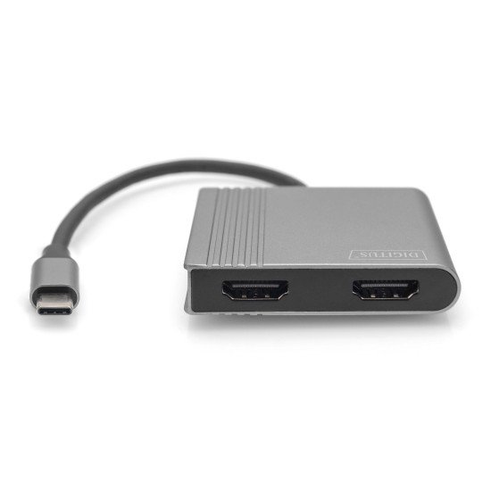 Digitus Adaptateur graphique USB Type-C HDMI 4K 2-en-1 Digitus Adaptateur graphique USB Type-C HDMI 4K 2-en-1