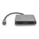 Digitus Adaptateur graphique USB Type-C HDMI 4K 2-en-1 Digitus Adaptateur graphique USB Type-C HDMI 4K 2-en-1