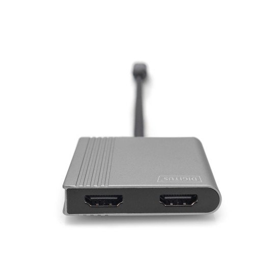 Digitus Adaptateur graphique USB Type-C HDMI 4K 2-en-1 Digitus Adaptateur graphique USB Type-C HDMI 4K 2-en-1