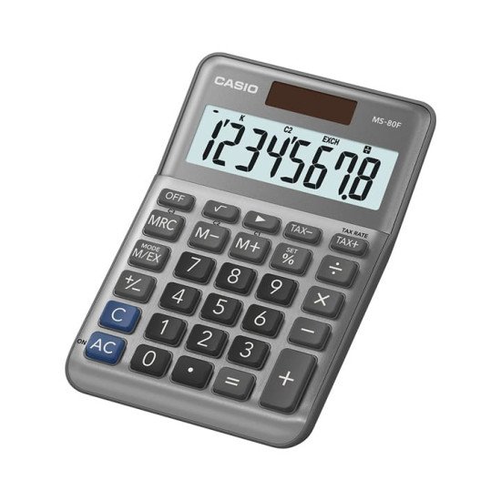 Casio MS-80F calculatrice Bureau Calculatrice basique Gris