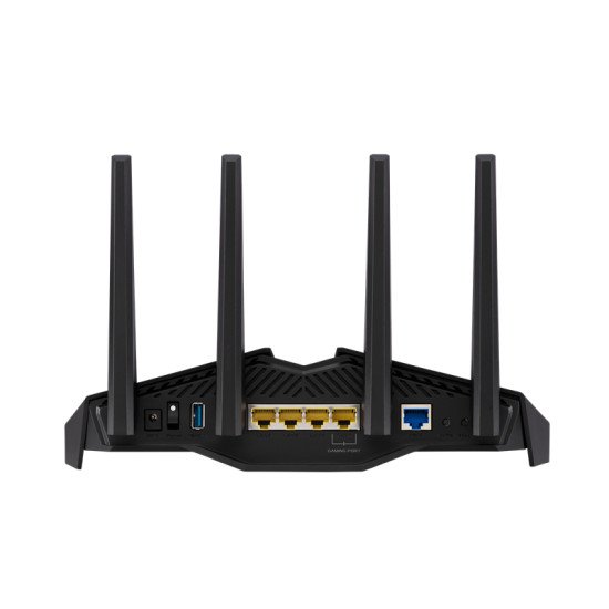 ASUS RT-AX82U routeur sans fil Gigabit Ethernet Bi-bande (2,4 GHz / 5 GHz) 4G Noir ASUS RT-AX82U routeur sans fil Gigabit Ethernet Bi-bande (2,4 GHz / 5 GHz) 4G Noir