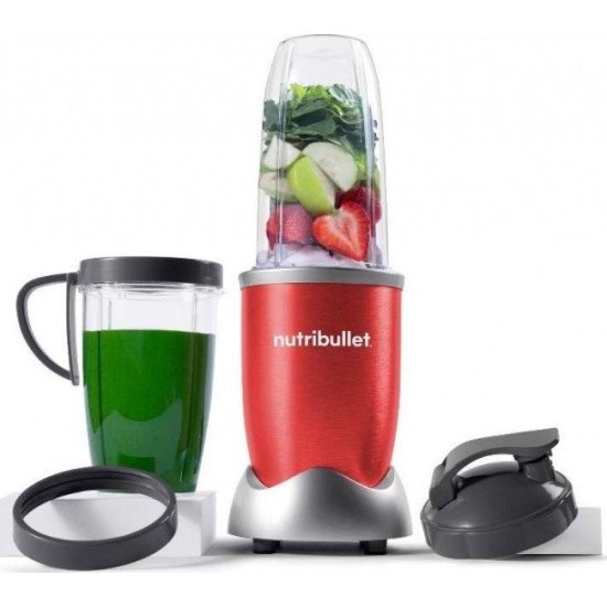 NutriBullet NB907R 0,9 L Mixeur de cuisine 900 W Rouge, Argent