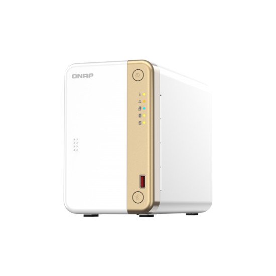 QNAP TS-262 NAS Tower Ethernet/LAN Or, Blanc N4505