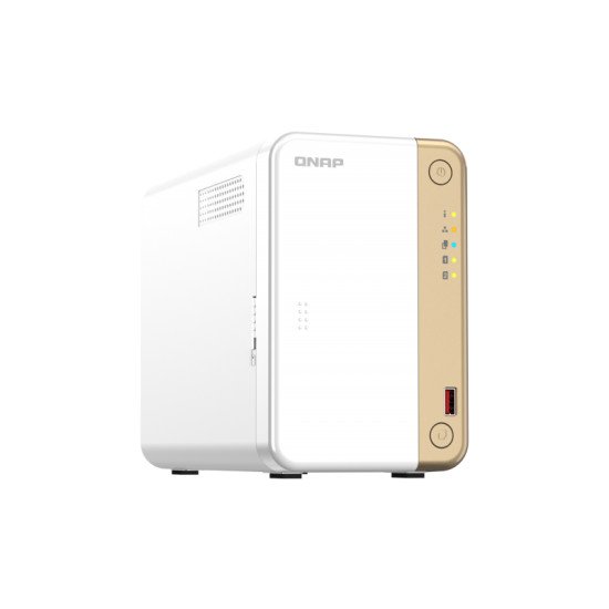 QNAP TS-262 NAS Tower Ethernet/LAN Or, Blanc N4505