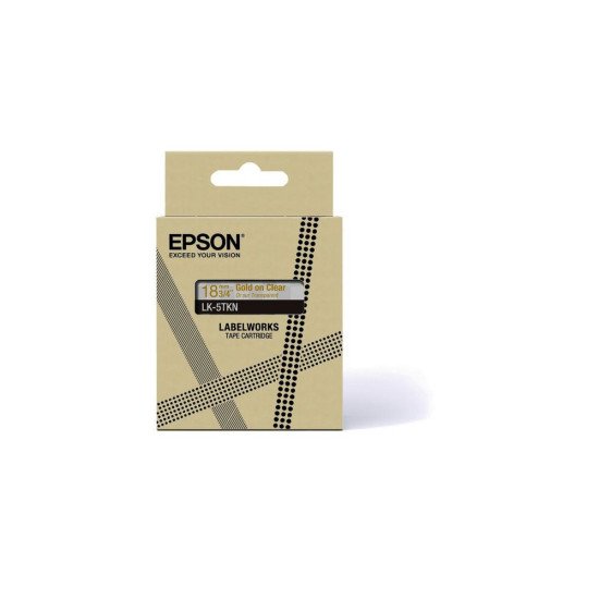 Epson LK-5TKN Or, Transparent
