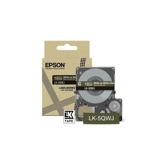 Epson LK-5QWJ Kaki, Blanc Epson LK-5QWJ Kaki, Blanc