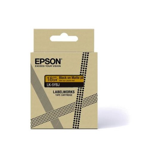 Epson C53S672075 ruban d'étiquette Noir sur jaune